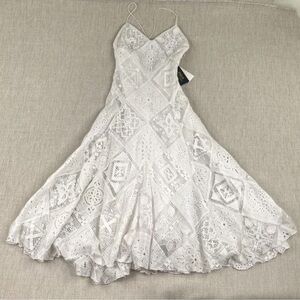 Polo by Ralph Lauren White Lace Maxi Dress